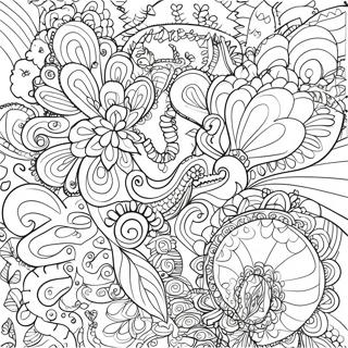 Kedves Paisley Formak Szinezo Oldal 137674-69185