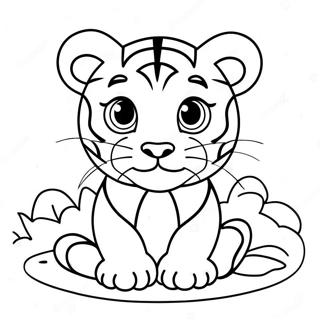 Aranyos Baba Tigris Kicsi Szinezolap 137979-69417