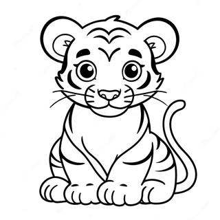 Aranyos Baba Tigris Kicsi Szinezolap 137979-69419