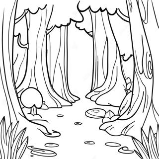 Bubajos Erdo Jelenet Szinezolap 138106-69515