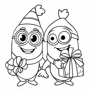 Vidam Minionok Ajandekokkal Szinezolap 138236-69623