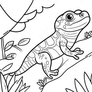 Szines Gecko A Dzsungelben Szinezolap 138515-69836