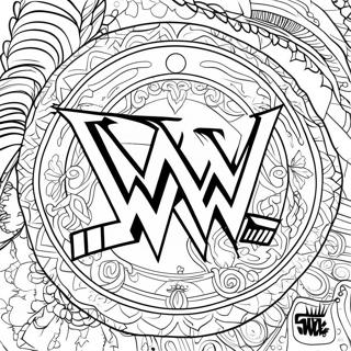 Wwe Logo Szinezolap 138950-70178