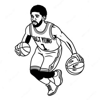 Kyrie Irving Dribbling Kosarlabda Szinezolap 139232-70394