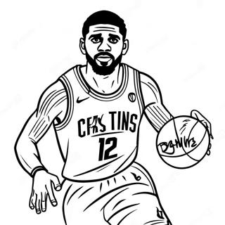 Kyrie Irving Dribbling Kosarlabda Szinezolap 139232-70396