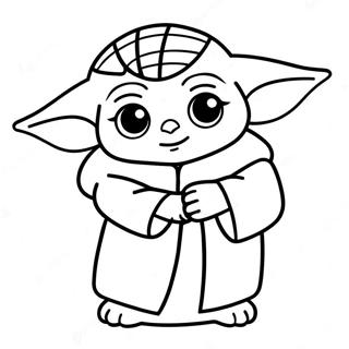 Baby Yoda Karacsonyi Szinezolap 139639-70710