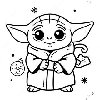 Baby Yoda Karacsonyi Szinezolap 139639-70712