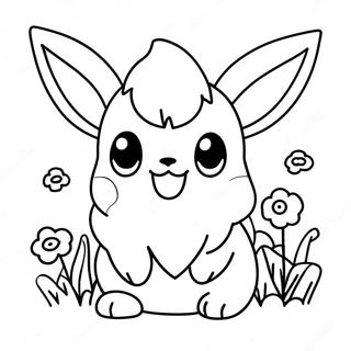 Cuki Eevee Viragokkal Szinezolap 14240-3106