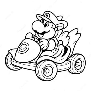 Mario Kart Bowser A Kocsiban Szinezolap 14620-3189