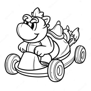 Mario Kart Bowser A Kocsiban Szinezolap 14620-3190