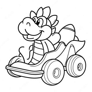 Mario Kart Bowser A Kocsiban Szinezolap 14620-3191