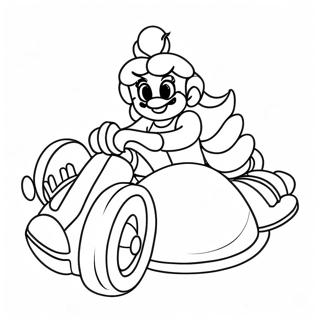Mario Kart Princess Peach Verseny Szinezolap 14621-3193