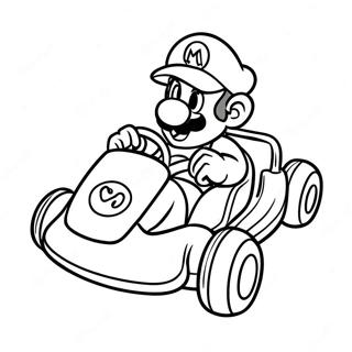 Mario Kart Luigi Vezetes Szinezolap 14622-3199