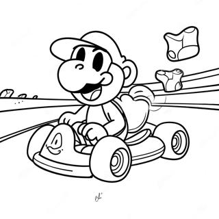 Mario Kart Yoshi A Palyan Szinezolap 14623-3202