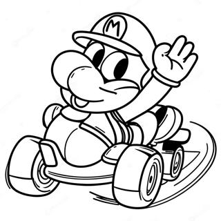 Mario Kart Yoshi A Palyan Szinezolap 14623-3203