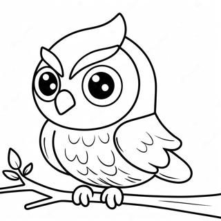 Rajzfilm Bagoly Nagy Szemekkel Szinezolap 14708-3219