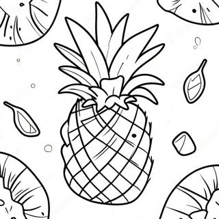 Tropikus Ananasz Szinezolap 15256 3338