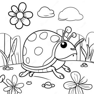 Jatekos Katicabogar A Kertben Szinezolap 15989-3499