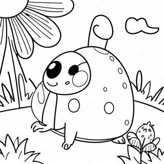 Jatekos Katicabogar A Kertben Szinezolap 15989-3500