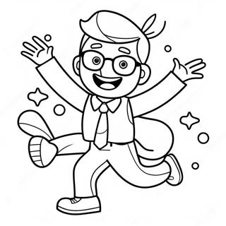 Blippi Orommel Tancol Szinezolap 16263-3559