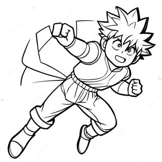 Izuku Midoriya Akcioban Szinezooldal 16633-3626