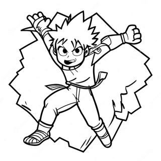 Izuku Midoriya Akcioban Szinezooldal 16633-3627