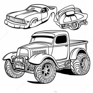 Elenk Hot Wheels Teherauto Szinezo Oldal 17626 3862