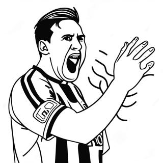 Lionel Messi Akcioban Szinezolap 18719-4096