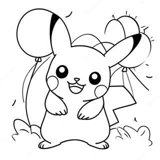 Pikachu Lufikkal Szinezolap 18809-4103