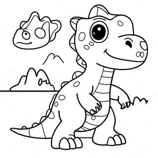 Kedves Rajzfilm Dinoszauruszok Szinezooldal 18999-4160