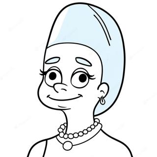 Marge Simpson Kek Hajjal Szinezooldal 19447-4245