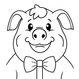 Nagy Malac Csokornyakkendovel Szinezolap 21011-4594