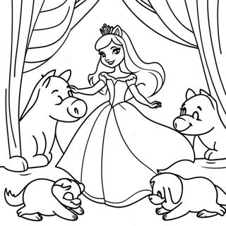 Alvo Szepseg Allatokkal Tancol Szinezolap 22232-4850