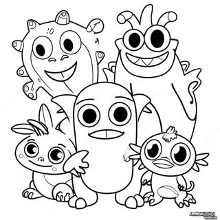 Az En Eneklo Szornyeim Baratsagos Szornyei A Szinezooldalon 23041-5031