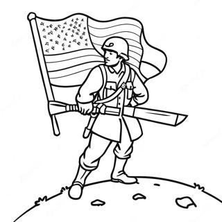 Bator Katona Zaszloval Szinezooldal 23793-5187