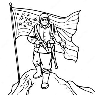 Bator Katona Zaszloval Szinezooldal 23793-5188