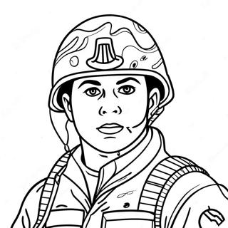 Katona Kamuflazs Egyenruhaban Szinezooldal 23795-5193