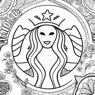 Starbucks Logo Szinezolap 25524-5565