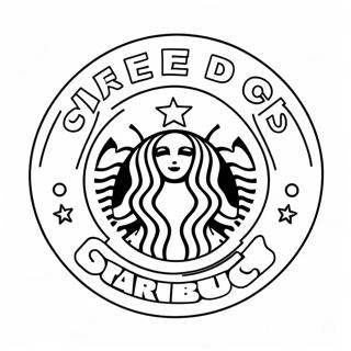 Starbucks Logo Szinezolap 25524-5566