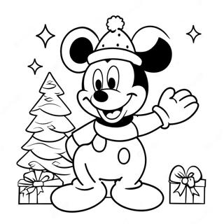 Mickey Mouse Karacsonyi Szinezheto Oldal 25891-5642