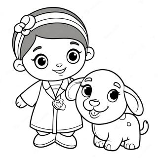 Doc Mcstuffins Lambie Vel Szinezolap 27294-5935