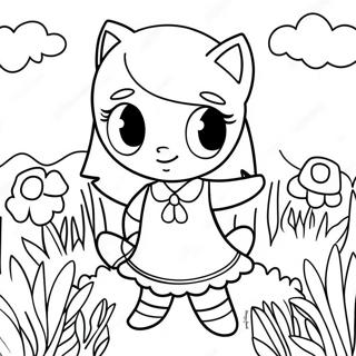 Amy Rose Egy Viragmezoben Szinezolap 27751 6041