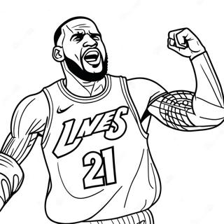 Lebron James Akcioban Szinezolap 28308-6158