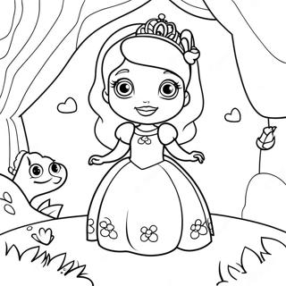 Sofia Az Elso Varazslatos Lenyekkel Szinezolap 30384 6620