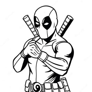 Deadpool Akcioban Szinezolap 30556-6654