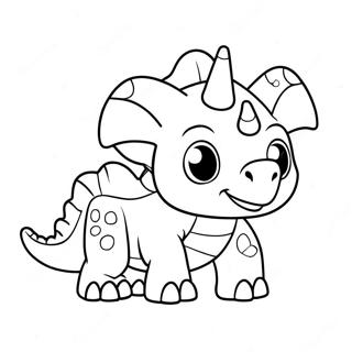 Cuki Triceratops Szinezolap 32284-7034