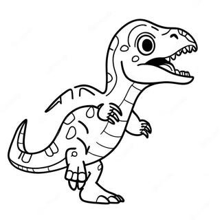 Szines Velociraptor Uvolto Szinezolap 32632-7114