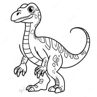 Szines Velociraptor Uvolto Szinezolap 32632-7115