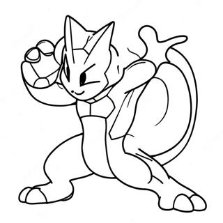 Mewtwo Harci Pozban Szinezolap 33073-7214