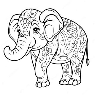 Fenseges Elefant A Cirkuszban Szinezolap 33538-7322